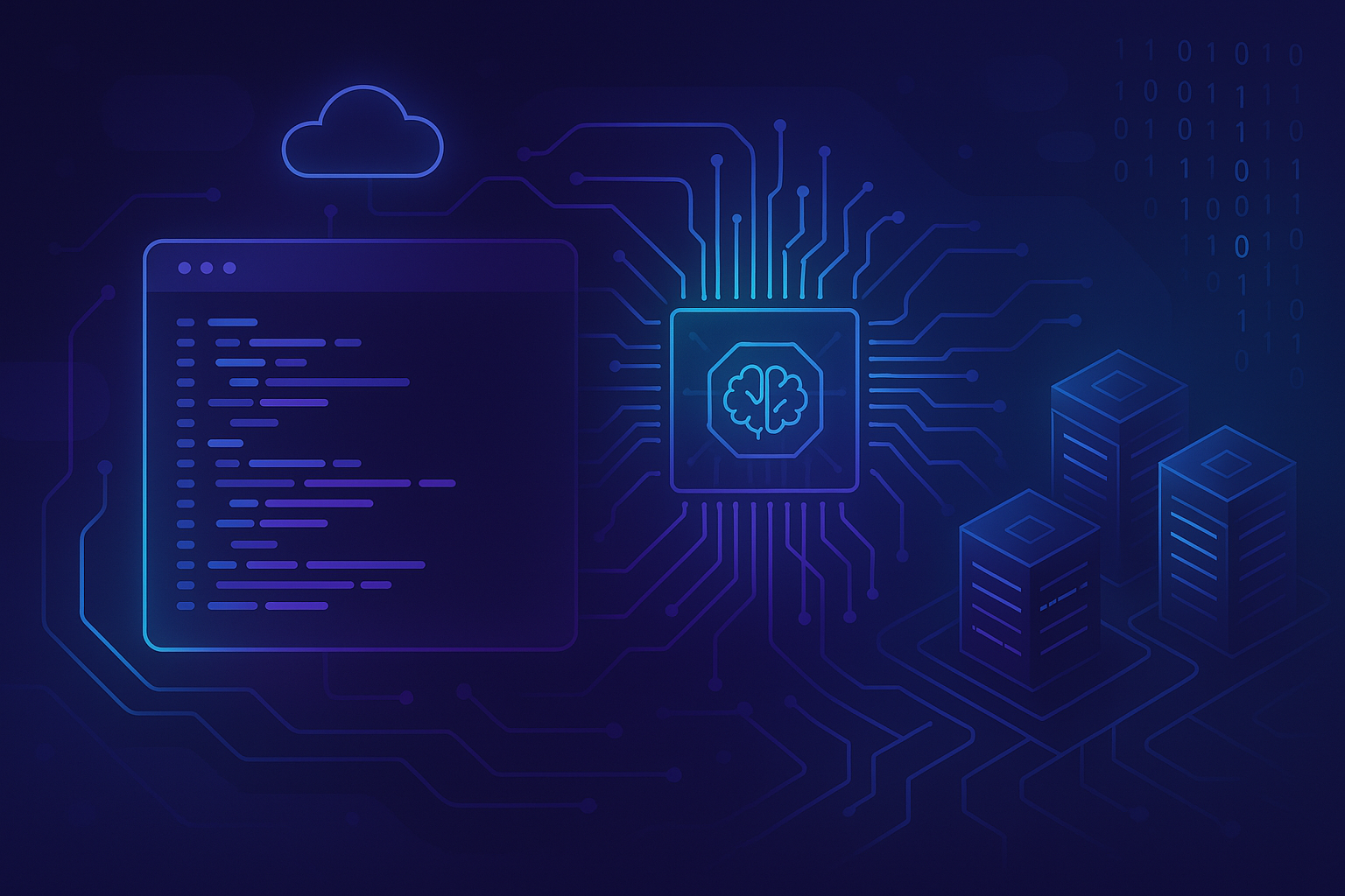 Soyut teknoloji illüstrasyonu